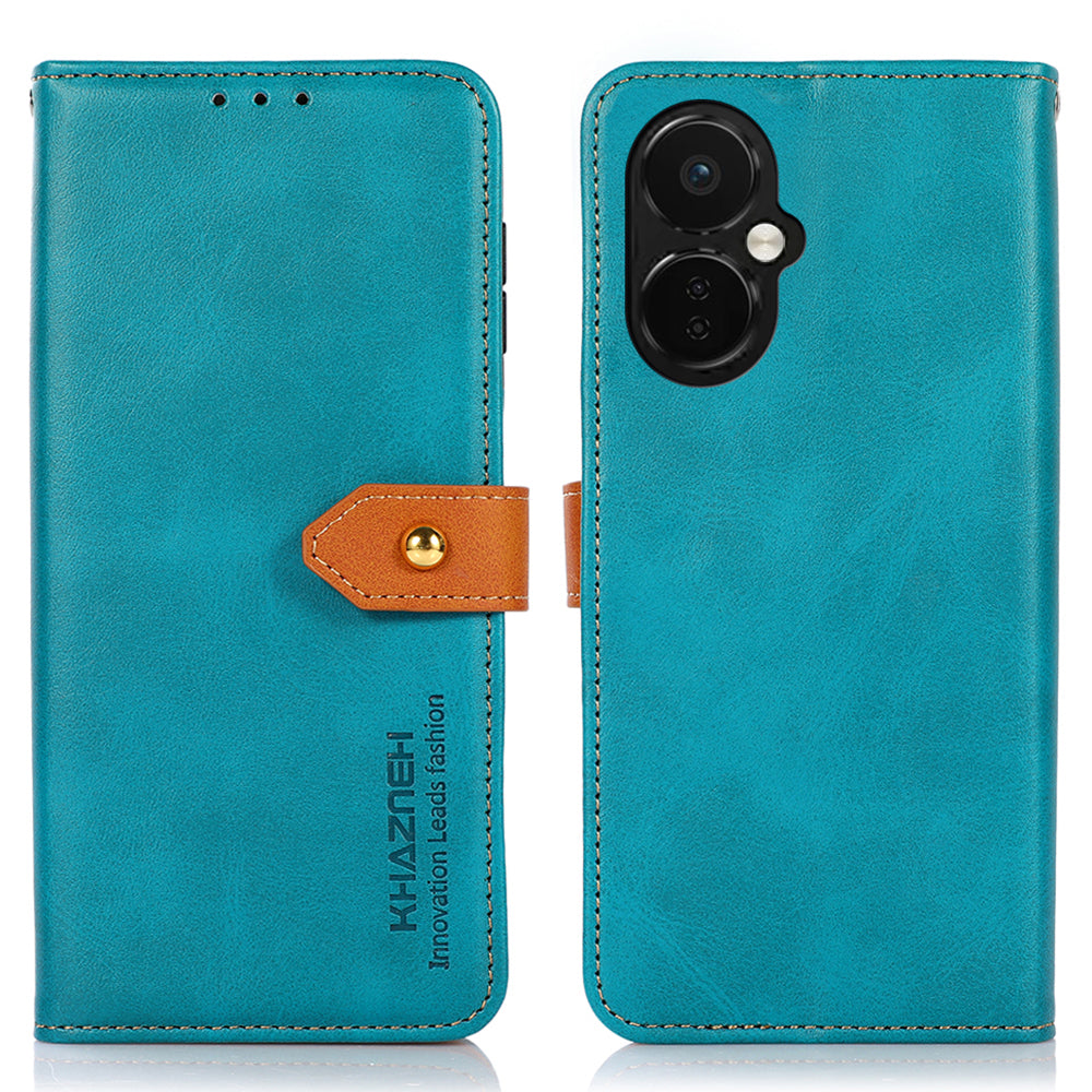 KHAZNEH For OnePlus Nord CE 3 Lite 5G Nord N30 5G Cowhide Texture Cell Phone Case PU Leather Gold Buckle Stand Wallet Cover KHAZNEH For OnePlus Nord CE 3 Lite 5G Nord N30 5G Cowhide Texture Cell Phone Case PU Leather Gold Buckle Stand Wallet Cover